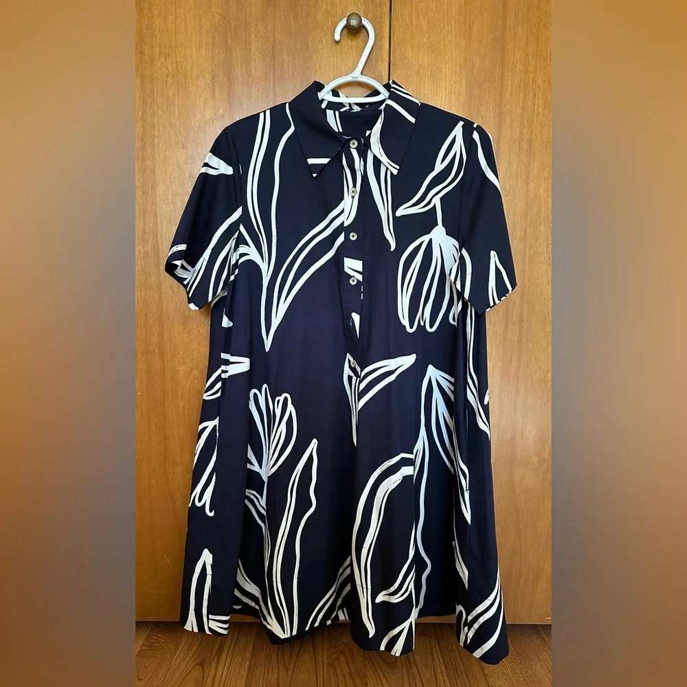 The Pollie Short-Sleeve Swing Tunic Mini Dress - Picture 4 of 9